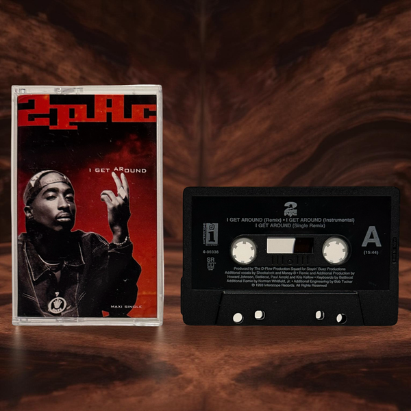 •2 PAC - I GET AROUND• ~1993 OG PRESSING~ (MAXI-SINGLE) (CASSETTE TAPE)