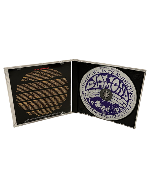 •DIAMOND AND THE PSYCHOTIC NEUROTICS - STUNTS, BLUNTS, & HIP HOP• ~1992 OG PRESSINGS~ (CD & CASSETTE TAPE)