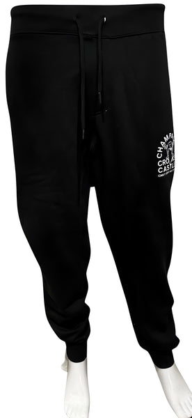 ^CROOKS & CASTLES^ (BLACK) ~CHAMPAGNE VANDA~ JOGGER SWEATPANTS