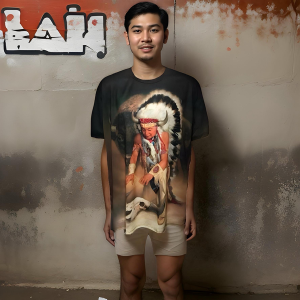 ^NATIVE AMERICAN^ ~FULL PRINT~ LIGHTWEIGHT SUMMER TEES