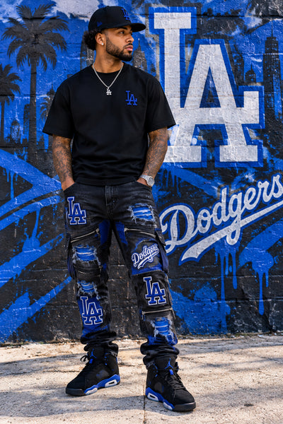 *LOS ANGELES DODGERS* Snapback hats by Mitchell & Ness (Pro Pinch Fit)
