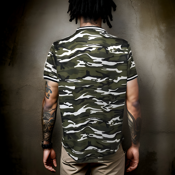 ^23^ ~3D GOLD FOIL~ CAMOUFLAGE SHORT SLEEVE T-SHIRT