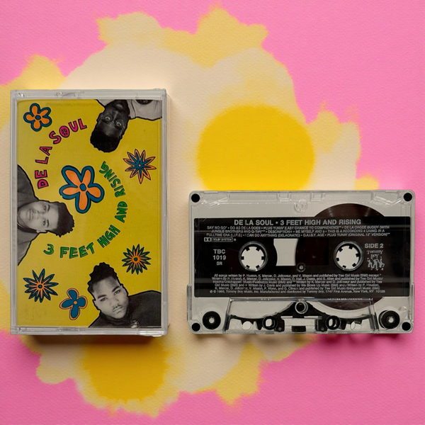 •DE LA SOUL ~ 3 FEET HIGH AND RISING• ~1989 OG PRESSING~ (CASSETTE TAPE)