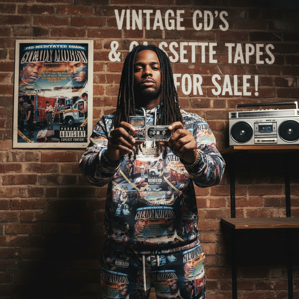 •STEADY MOBB’N ~ PRE-MEDITATED DRAMA• ~1997 OG PRESSING~ (NO LIMIT) (CASSETTE TAPE)