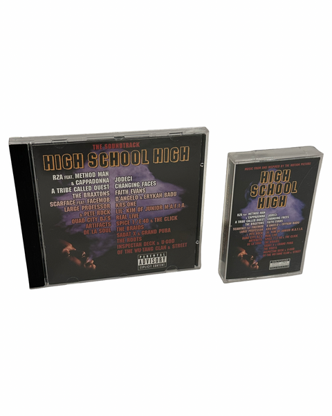 •HIGH SCHOOL HIGH - MUSIC FROM AND INSPIRED BY THE MOTION PICTURE• ~1996 OG PRESSINGS~ (CD & CASSETTE TAPE)