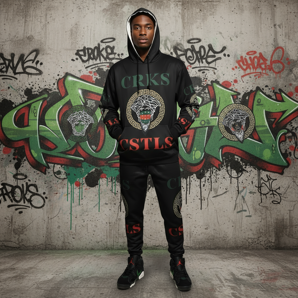 •CROOKS & CASTLES• JOGGER SWEATSUITS (FLEECY SOFT LINED) (1 of 1 Sample)