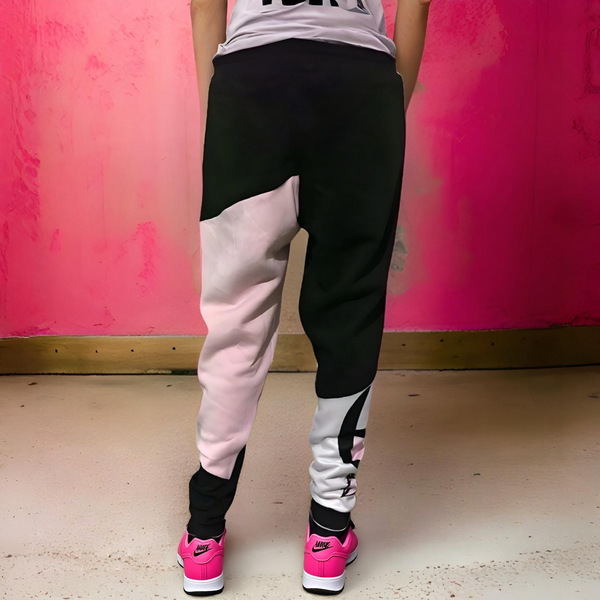 ^CHAMPION CHIEF^ LUXURY (PINK-MULTI) JOGGER SWEATPANTS (UNISEX) (CUT & SEW)