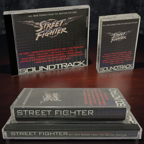 •STREET FIGHTER - SOUNDTRACK• ~1994 OG PRESSINGS~ (CD & CASSETTE TAPE)