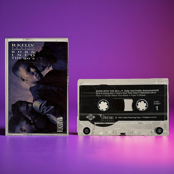 •R.KELLY AND PUBLIC ANNOUNCEMENT - BORN INTO THE 90’s• ~1992 OG PRESSING~ (CASSETTE TAPE)