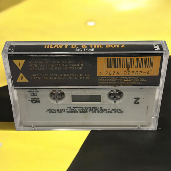 •HEAVY D. & THE BOYZ ~ BIG TYME• ~1989 OG PRESSING~ (CASSETTE TAPE)
