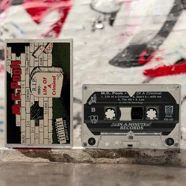 •M.C. POOH - LIFE AS A CRIMINAL• ~1990 OG PRESSING~ (CASSETTE TAPE) (1)