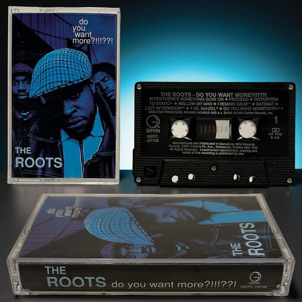 •THE ROOTS - DO YOU WANT MORE?!!!??!• ~1994 OG CANADIAN PRESSING~ (CASSETTE TAPE) (BLACK SHELL)