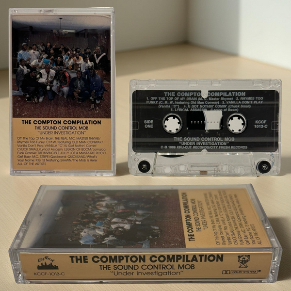 •THE COMPTON COMPILATION - THE SOUND CONTROL MOB “UNDER INVASION”• ~1989 OG PRESSING~ (CASSETTE TAPE)