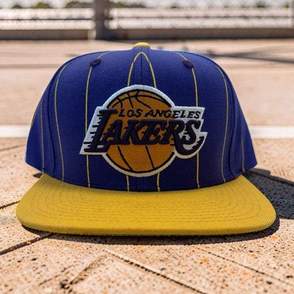 *Los Angeles Lakers* Snapback hats by Mitchell & Ness (Sun Damage)
