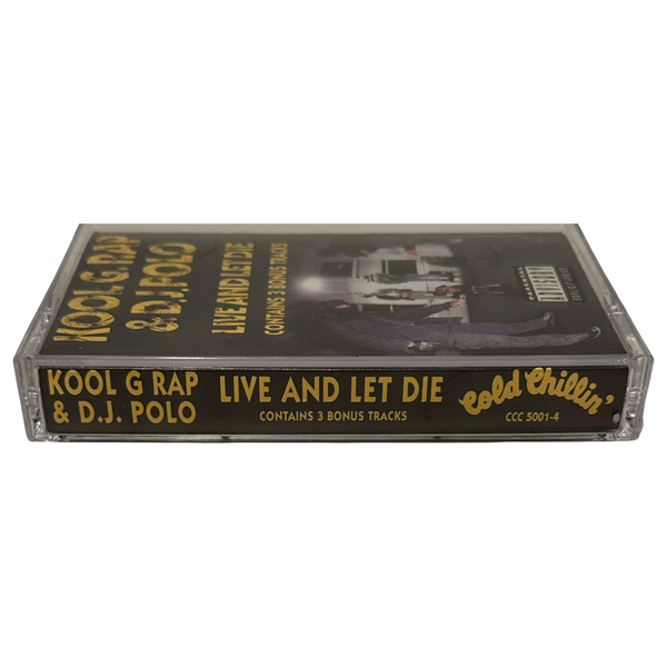 •KOOL G RAP & D.J. POLO - LIVE AND LET DIE• ~1992 OG PRESSING~ (CASSETTE TAPE)
