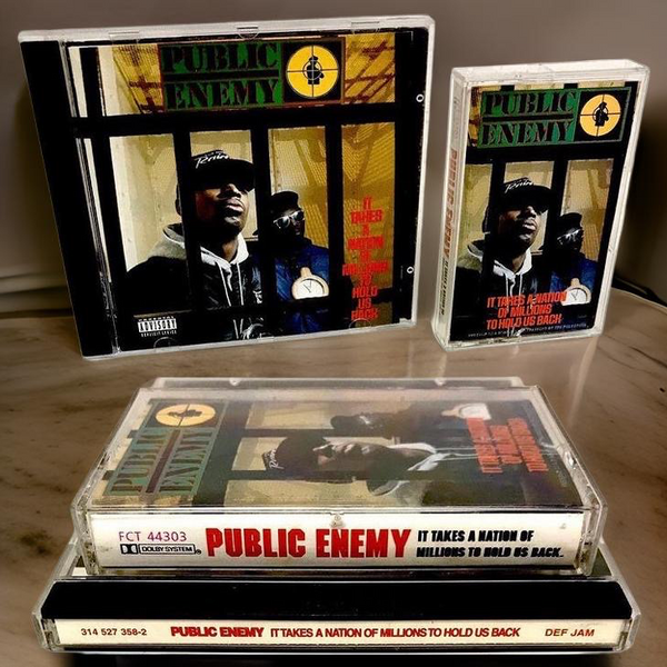 •PUBLIC ENEMY - IT TAKES A NATION OF MILLIONS TO HOLD US BACK• (1988) (CASSETTE & CD AVAILABLE) (ORIGINAL PRESSINGS)