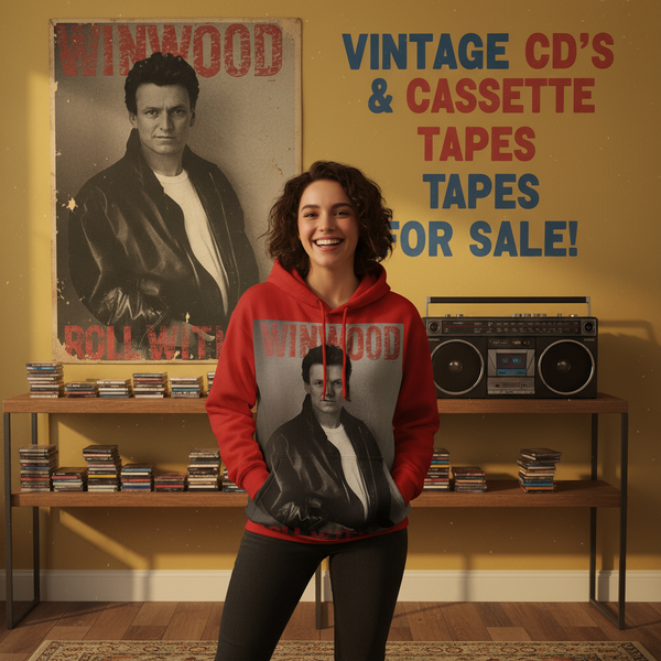 •STEVE WINWOOD - ROLL WITH IT• ~1988 OG CANADIAN PRESSINGS~ (CD & CASSETTE TAPE)