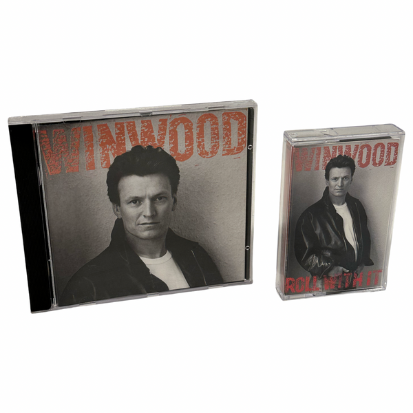 •STEVE WINWOOD - ROLL WITH IT• ~1988 OG CANADIAN PRESSINGS~ (CD & CASSETTE TAPE)