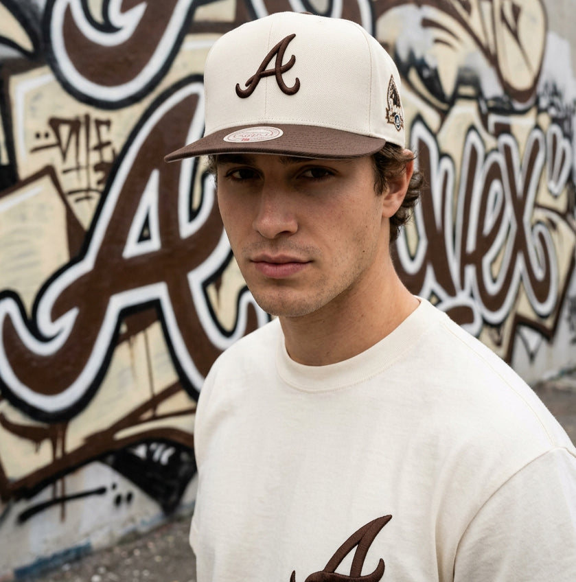 *ATLANTA BRAVES* Snapback Hats by Michell and Ness (Original Fit)