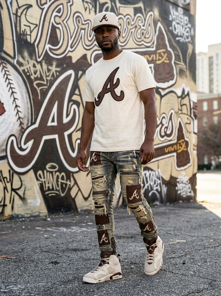 *ATLANTA BRAVES* Snapback Hats by Michell and Ness (Original Fit)