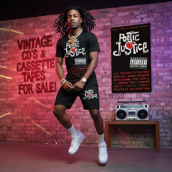 •POETIC JUSTICE - MUSIC FROM THE MOTION PICTURE• ~1993 OG PRESSING~ (CASSETTE TAPE)