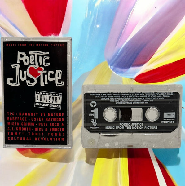 •POETIC JUSTICE - MUSIC FROM THE MOTION PICTURE• ~1993 OG PRESSING~ (CASSETTE TAPE)