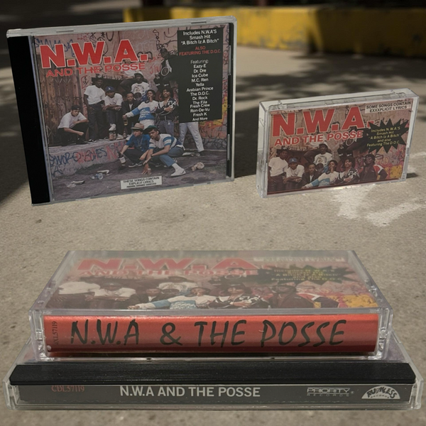 •N.W.A & THE POSSE - COMPILATION• ~1989 OG REPRESINGS~ (CD & CASSETTE TAPE) (ORIGINALLY RELEASED IN 1986)