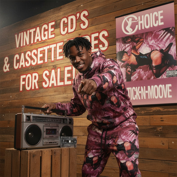 •CHOICE ~ STICK-N-MOOVE• ~1992 OG PRESSING~ (CASSETTE TAPE)