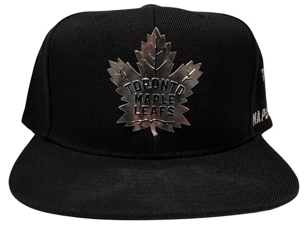 *Toronto Maple Leafs* ~Metallic logo~ snapback hat by Mitchell & Ness (Rare Retailer Promo Sample)