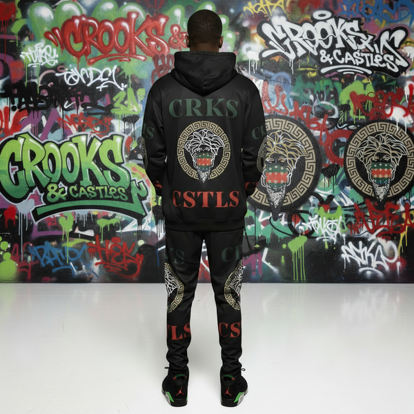 •CROOKS & CASTLES• JOGGER SWEATSUITS (FLEECY SOFT LINED) (1 of 1 Sample)