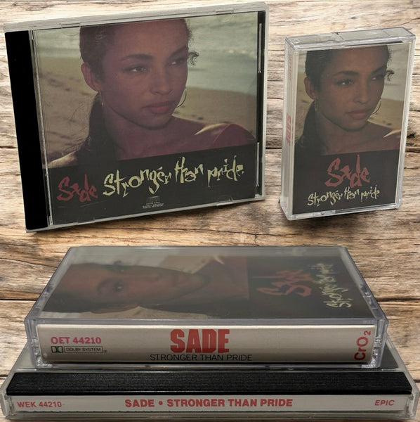 •SADE - STRONGER THAN PRIDE• ~1988 OG CANADIAN PRESSINGS~ (CD & CASSETTE TAPE)