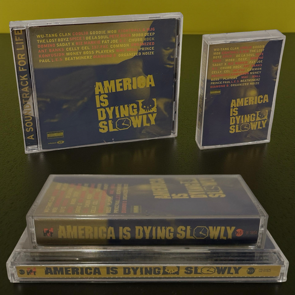•AMERICA IS DYING SLOWLY - COMPILATION• ~1996 OG PRESSINGS~ (CD & CASSETTE TAPE)