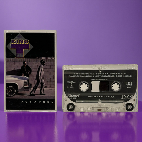 •KING TEE - ACT A FOOL• ~1988 OG PRESSING~ (CASSETTE TAPE)