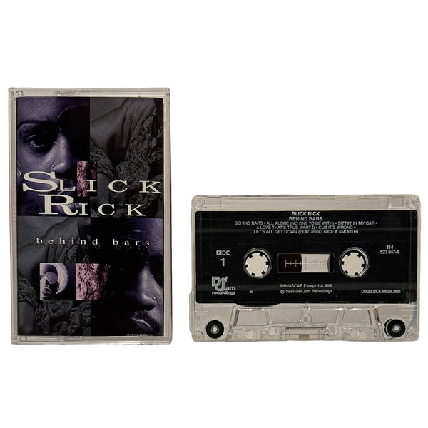 •SLICK RICK - BEHIND BARS• ~1994 OG PRESSING~ (CASSETTE TAPE)