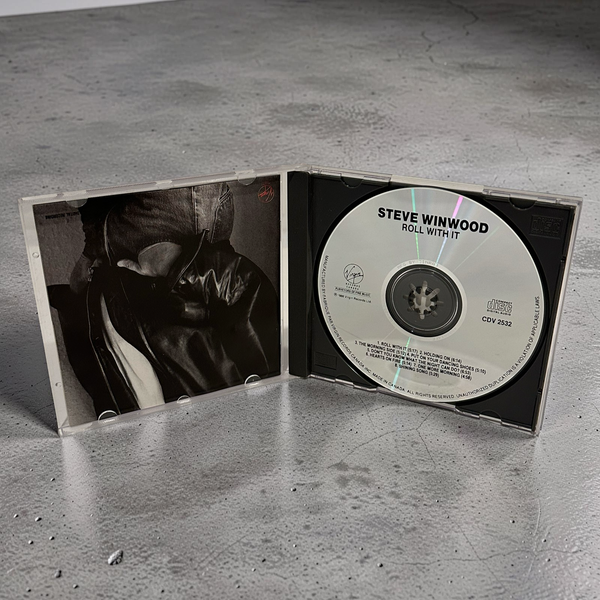 •STEVE WINWOOD ~ ROLL WITH IT• ~1988 OG CANADIAN PRESSINGS~ (CD & CASSETTE TAPE)
