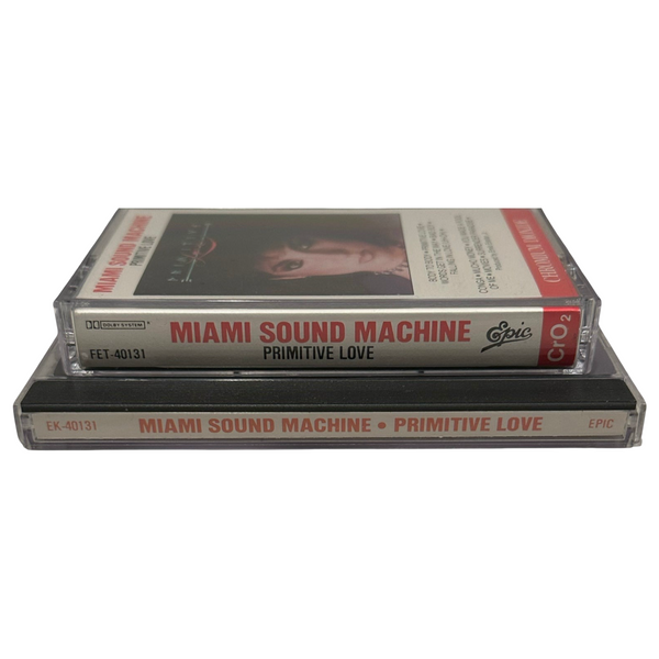 •MIAMI SOUND MACHINE - PRIMITIVE LOVE• ~1995 OG CANADIAN PRESSINGS~ (CD & CASSETTE TAPE)