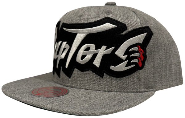 *Toronto Raptors* (Grey) snapback hats by Mitchell & Ness