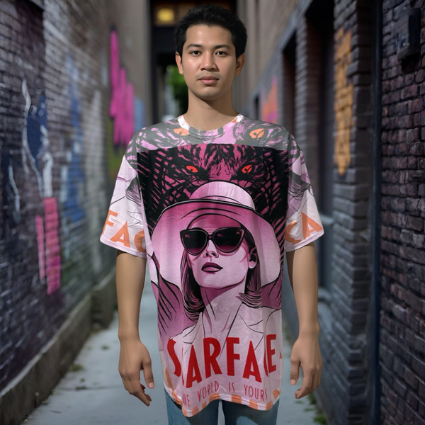 •SCARFACE - “ELVIRA”• Luxury big print tees (Cotton blends) (UP TO 5XL)