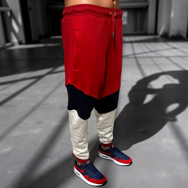 ^CHAMPION CHIEFIN’^ (RED-NAVY-WHITE) JOGGER SWEATPANTS (UNISEX)