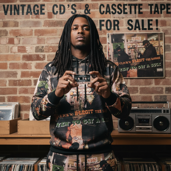 •THE CLICK’S B-LEGIT THE SAVAGE - TRYIN’ TO GET A BUCK• ~1994 OG PRESSING~ (CASSETTE TAPE)