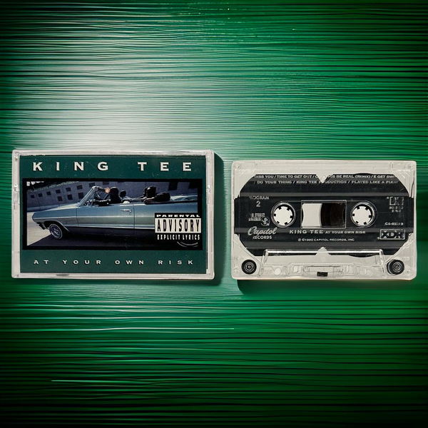 •KING TEE - AT YOUR OWN RISK• ~1990 ORIGINAL PRESSING~ (CASSETTE TAPE)