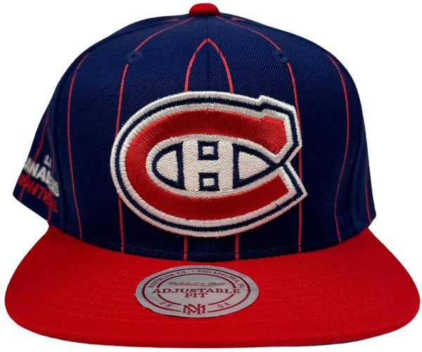 *Montreal Canadiens* ~pinstripes~ snapback hats by Mitchell & Ness