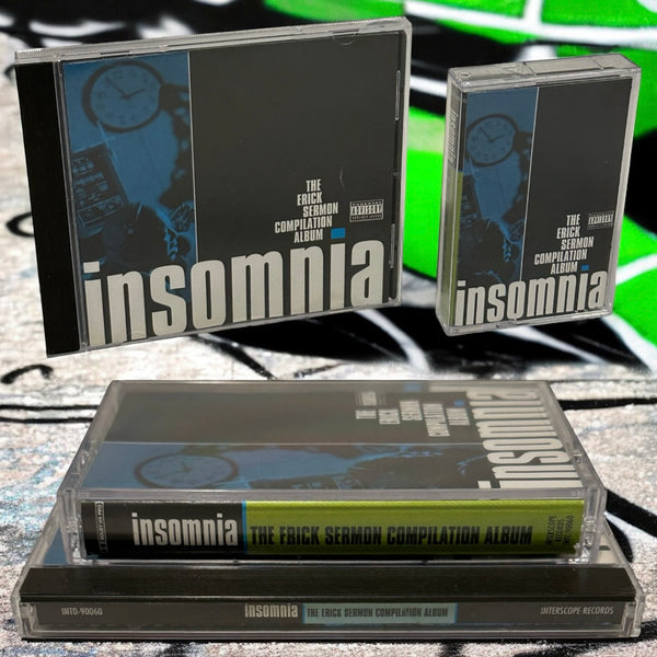 •INSOMNIA - THE ERICK SERMON COMPILATION ALBUM• ~1996 OG PRESSINGS~ (CD & CASSETTE TAPE)