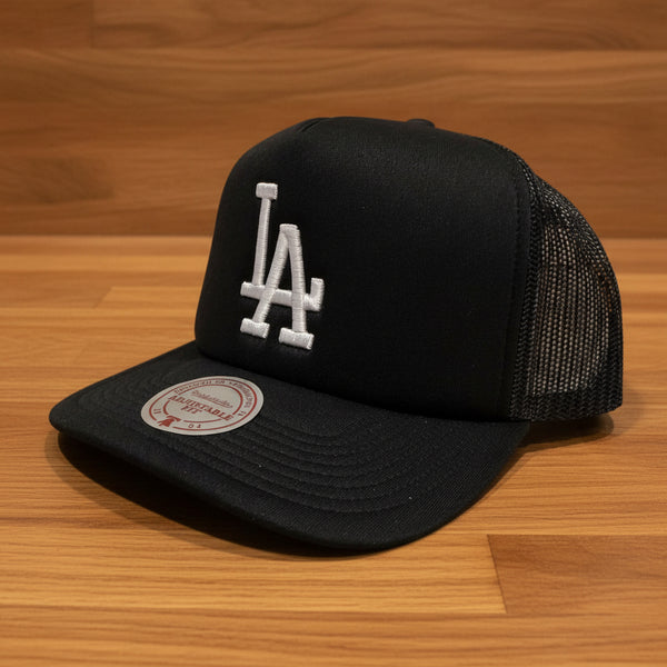 *LOS ANGELES DODGERS* ~Trucker style snapback hats by Mitchell & Ness (mesh back)