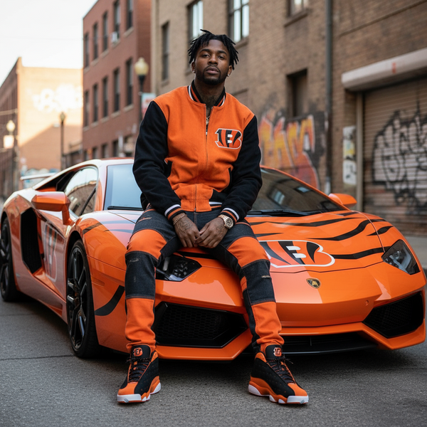 *CINCINNATI BENGALS* ~FULL LEATHER JACKET~