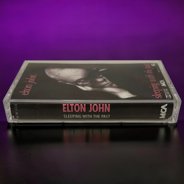 •ELTON JOHN ~ SLEEPING WITH THE PAST• ~1989 OG CANADIAN PRESSINGS~ (CD & CASSETTE TAPE)