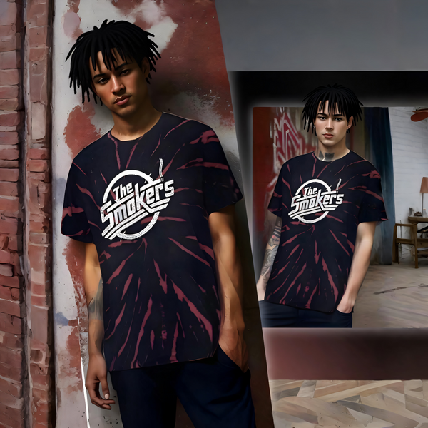 ^IMPERIOUS^ ~THE SMOKERS*~ (DARK NAVY) TIE DYE T-SHIRTS