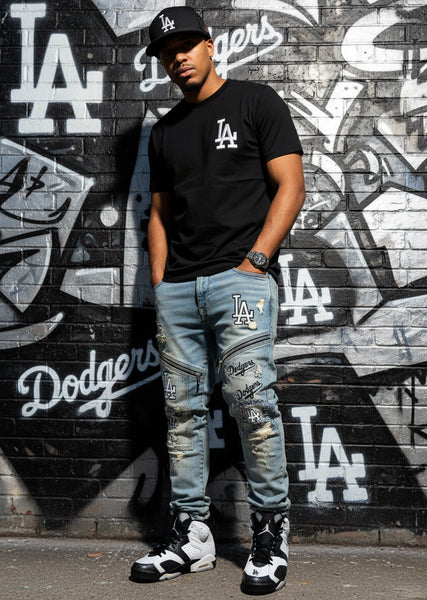 *LOS ANGELES DODGERS* ~Trucker style snapback hats by Mitchell & Ness (mesh back)
