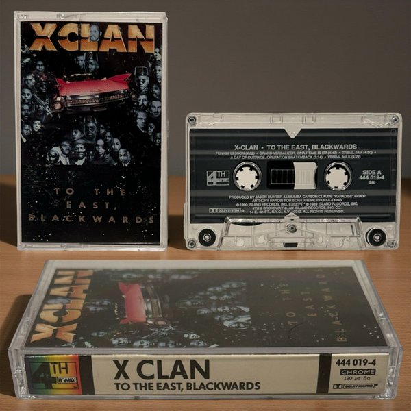 •X-CLAN - TO THE EAST, BLACKWARDS• ~1990 OG PRESSING~ (CASSETTE TAPE)