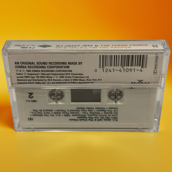 •DJ JAZZY JEFF & THE FRESH PRINCE - HE’S THE DJ, I’M THE RAPPER• ~1988 OG PRESSING~ (CASSETTE TAPE) (2)